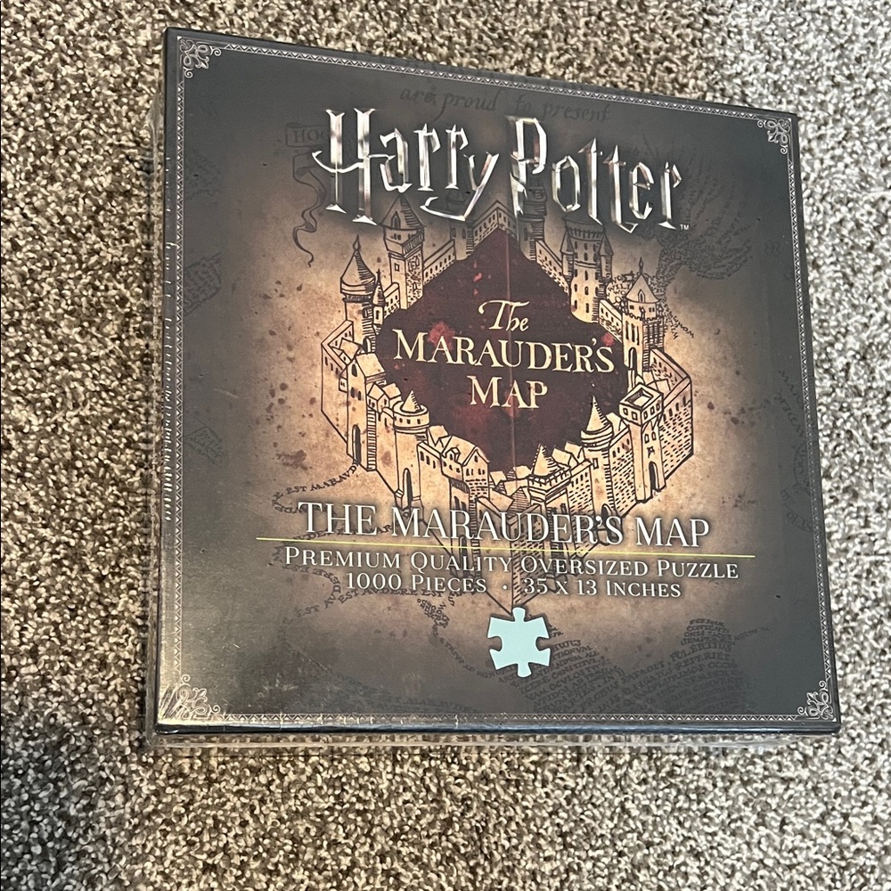 BNWT rare Harry Potter Marauder's Map Oversized 1000-pc Puzzle